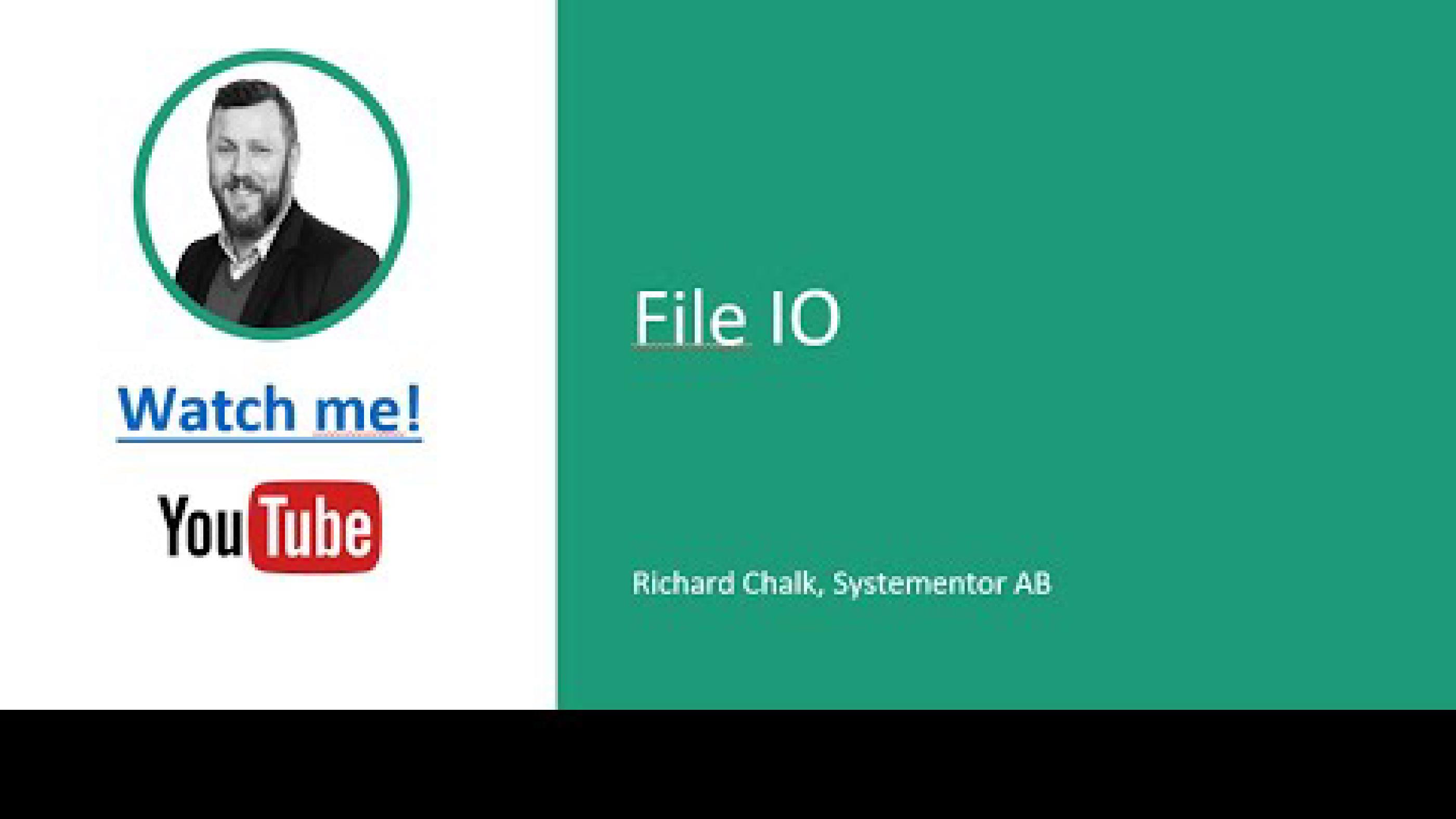 C# Basics - File IO