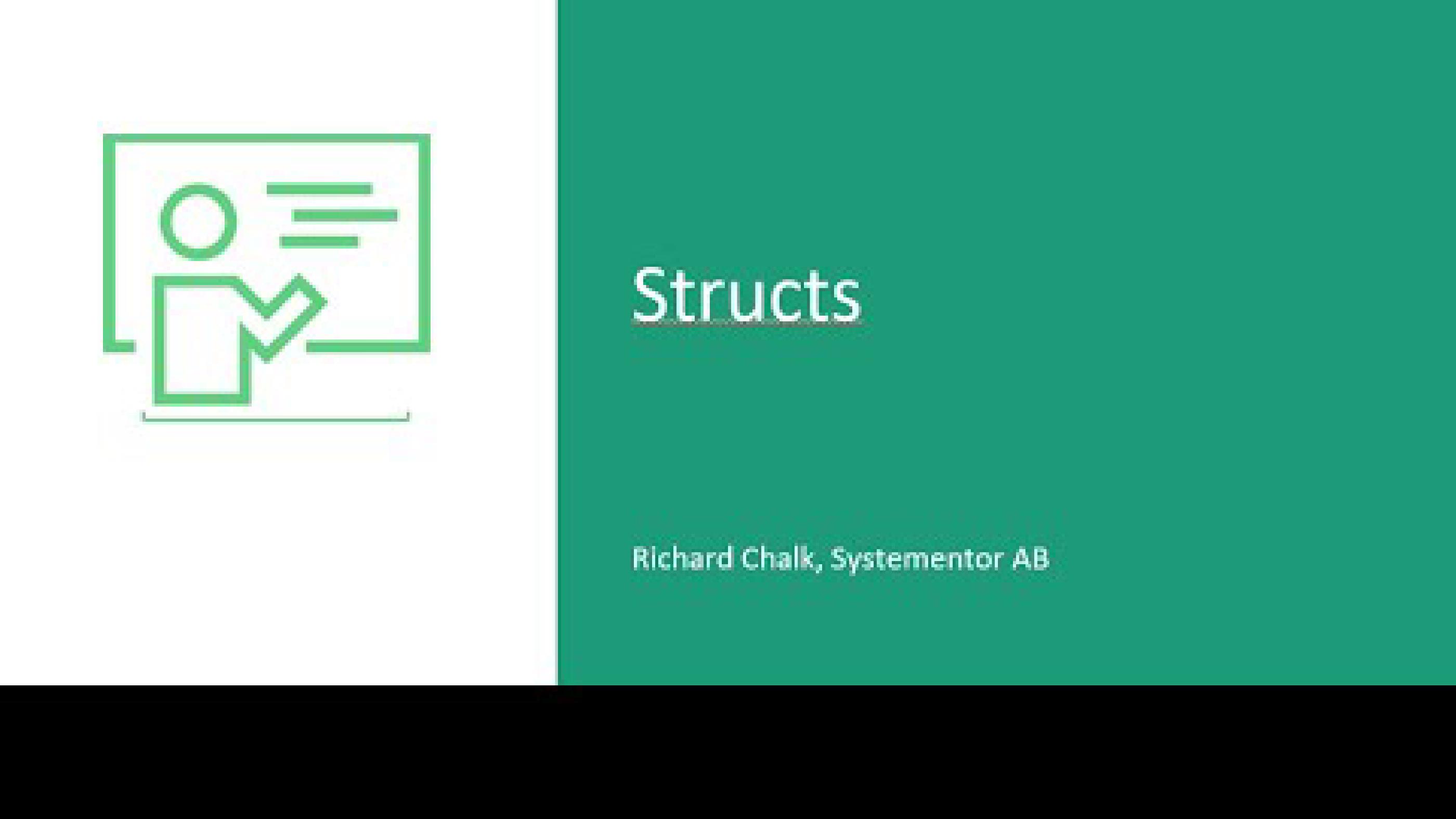 C# OOP - Structs